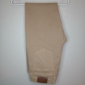 Price Is Firm Tecovas Jeans Men 34x32 Khaki Straight Leg Western Rodeo New Cond.